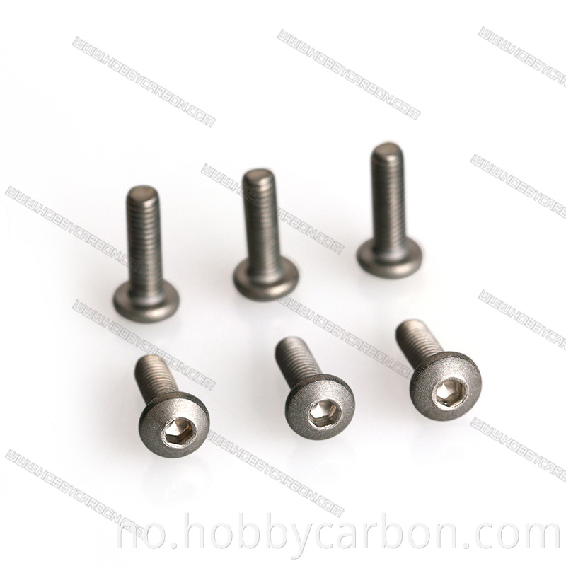 Titanium button bolts